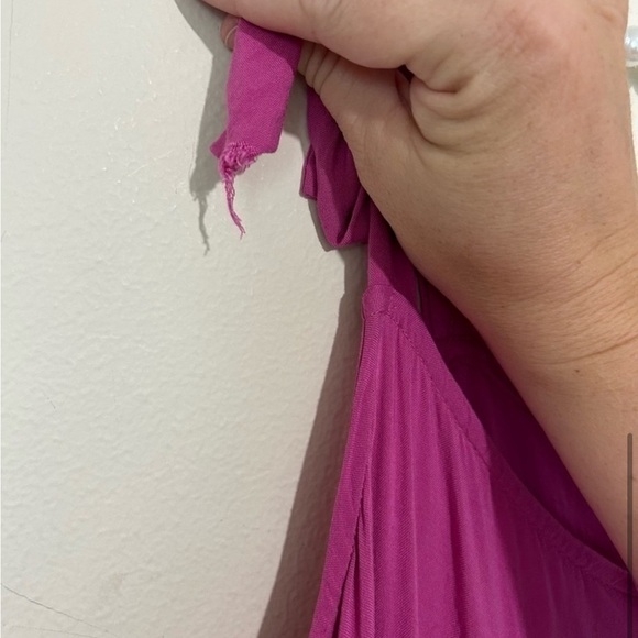 Ivy Street Color Block Ruffle Tiered Tie Strap Maxi Dress SIZE 1X - Picture 7 of 7